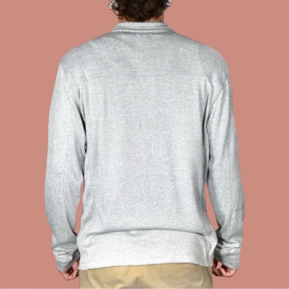 Vintage 1946 "Space Dye" 1/4 Zip Pullover Light Grey - Picture 3 of 7